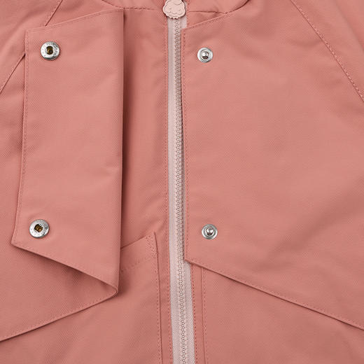 棉果果秋季新品女童珊瑚粉色绗棉加棉保暖风衣M322100725428 商品图3