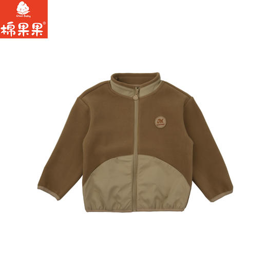 棉果果秋季新品男童荒漠棕色防风双面绒外套M312100425455 商品图1