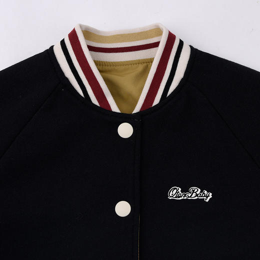 棉果果秋季新品男童女童耀金色大毛圈两面穿棒球服M302100425453 商品图4
