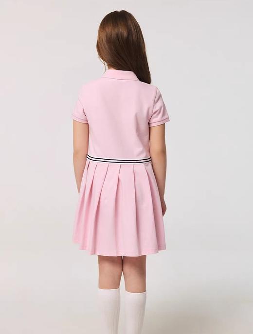 网眼翻领polo衫连衣裙25夏季新款女童网眼翻领polo衫连衣裙柔软舒适修身学院风童裙 商品图2