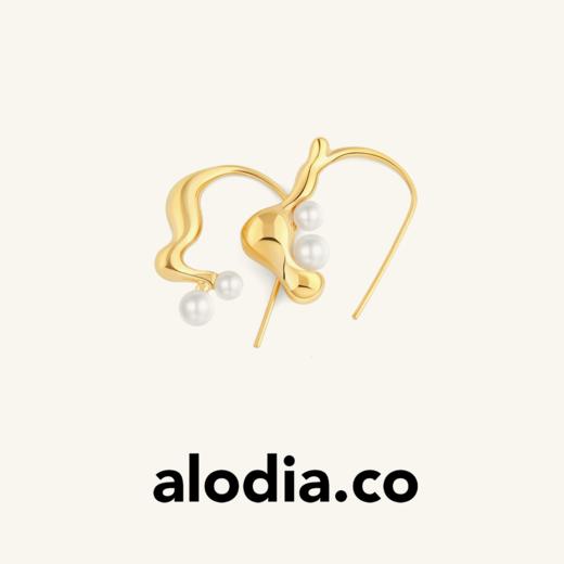 【何宣林Faye同款】alodia.co 品牌直发 结果耳钉 小众精致天然珍珠925银针 商品图0