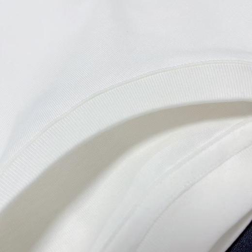 七夕福利-NO退~极简100%棉简约高克重纯白短袖T恤-喜出 商品图1