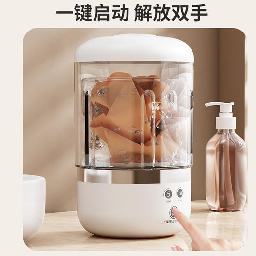 舟亚天星【便携迷你洗衣杯】专洗内衣内裤袜子 出差旅行 仿手洗不伤衣 贴身衣物更要专业分洗 商品图4