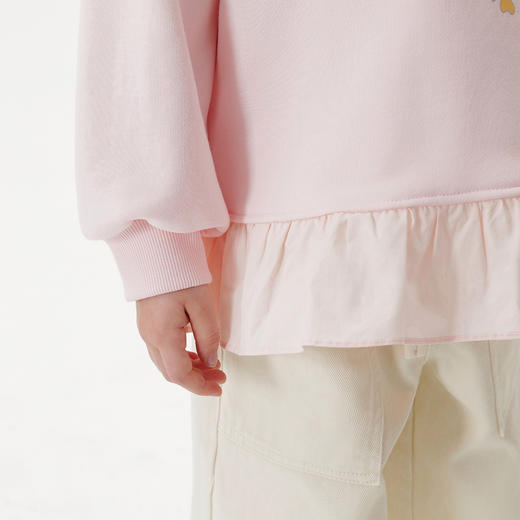 马克珍妮女童软萌猫咪花边卫衣 宝宝套头衫2025年秋装新品551181 商品图3