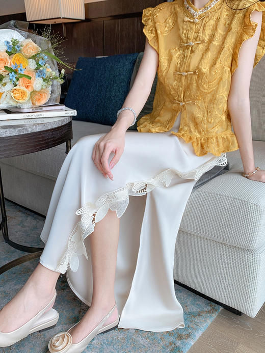 张心子【鎏金光影】气质国风新中式衬衫上衣 U2506008 商品图6