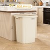 【家用大号垃圾桶】大容量商用无盖 户外塑料40L高颜值卫生间长方形60L  商品缩略图10