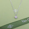 Van Cleef & Arpels梵克雅宝 四叶草 满钻项链 女款 白金色（SJ） 商品缩略图4