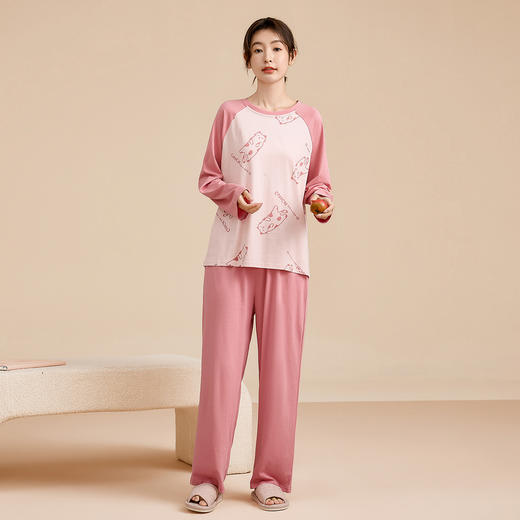 康妮雅女式长袖长裤套头套装 商品图0