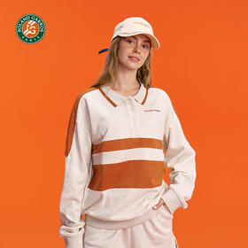 罗兰加洛斯法网卫衣女款oversize落肩卫衣2022春秋新款套头衫上衣