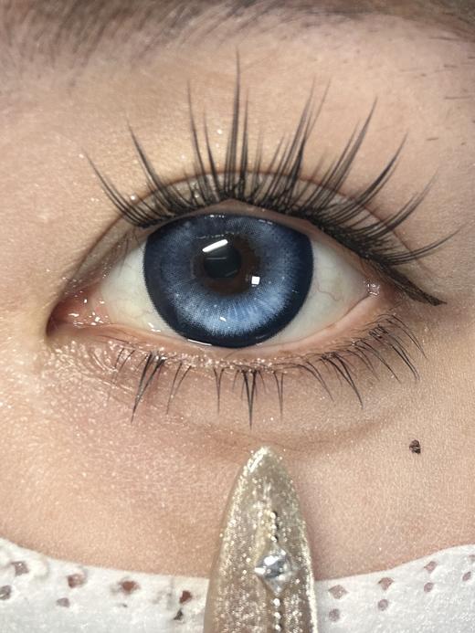 hanawink半年抛美瞳 哭哭奶酪蓝 14.5mm 商品图0