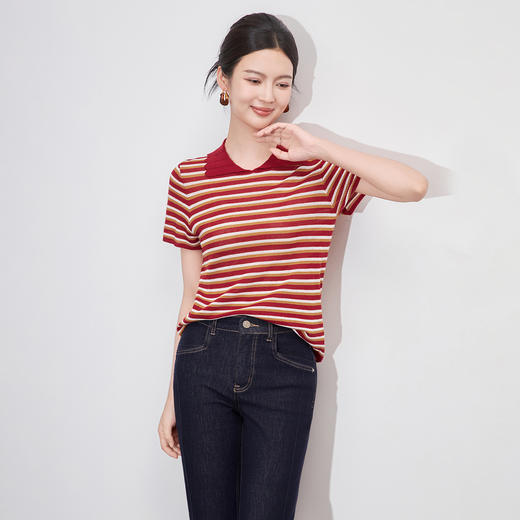 「高货wl」全新升级【铂金会员183/天猫249/差价66】(22031)洛诗琳时髦复古冰感镂空上衣2025夏季超细天丝亚麻针织衫 商品图0