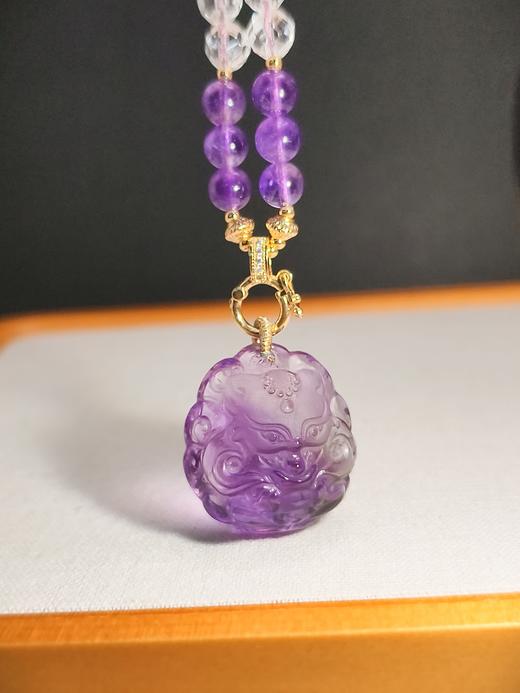 紫水晶元宝狐狸吊坠 商品图2