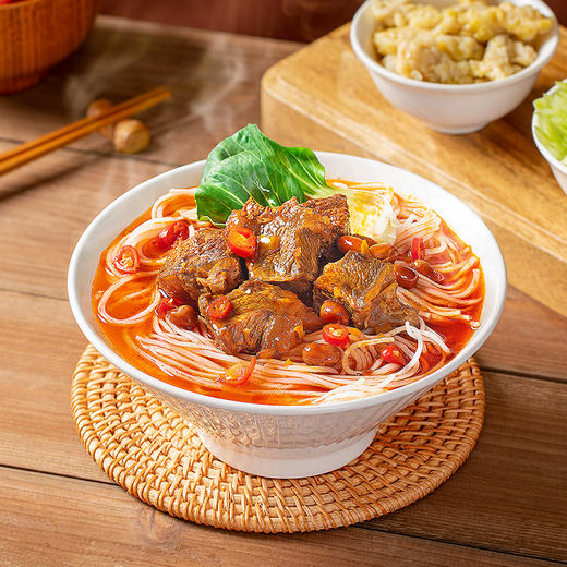 【高原采】 💞惠享版💞 红烧牛肉干米线 袋装120g 汤汁浓郁 牛气冲天 商品图2