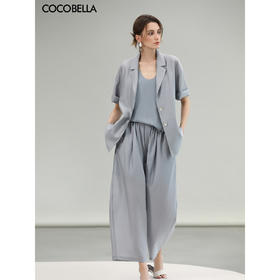 COCOBELLA[莱赛尔]松弛感通勤短外套女呼吸感气质西装SC0073