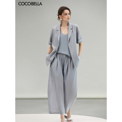 COCOBELLA[莱赛尔]松弛感通勤短外套女呼吸感气质西装SC0073 商品图0