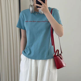 “瓦尔登湖”蓝T恤 | 显白显瘦、优雅气质，夏日常备款，百搭时髦【72小时发货，周末顺延】