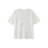谜底T恤短袖女2025秋季新款简约百搭宽松钉珠绣花上衣257MT7774 商品缩略图4