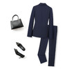 【上衣+松紧腰裤子】罗蒙女士西服套装商务行政工作面试百搭两件套女 商品缩略图2