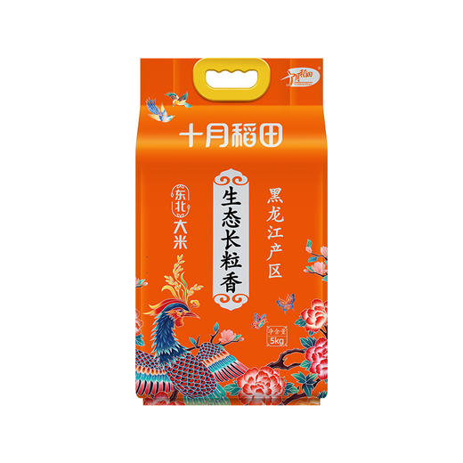 十月稻田 生态长粒香米5kg 口感顺滑 粒粒分明 商品图4