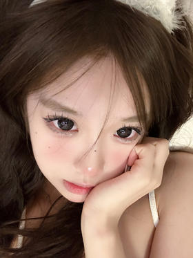 hanawink半年抛美瞳 甜丧黑兔 14.5mm