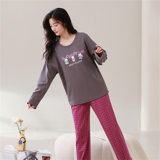 康妮雅女式长袖长裤套头套装 商品图4