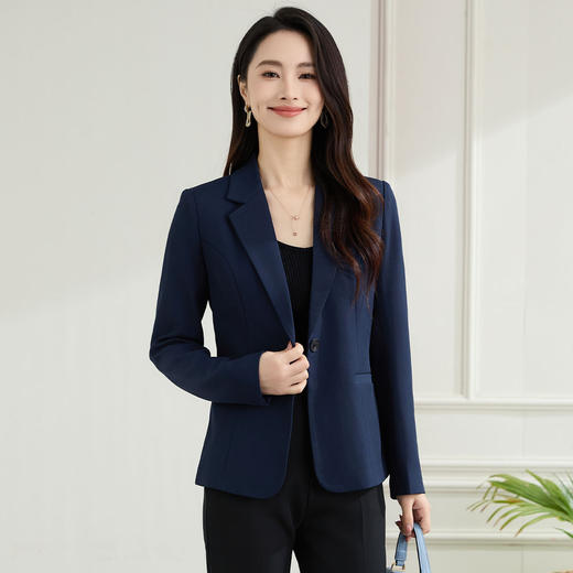【微弹易打理】罗蒙女士西服商务休闲百搭舒适简约面试西服外套女 商品图2