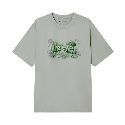 NPC潮牌财神系列钱币珠子复古数码印花短袖T恤男夏季抑菌NP56TE85 商品图7