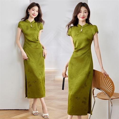 2025夏季新款时尚减龄休闲百搭修身显瘦旗袍 BBL5025 商品图2