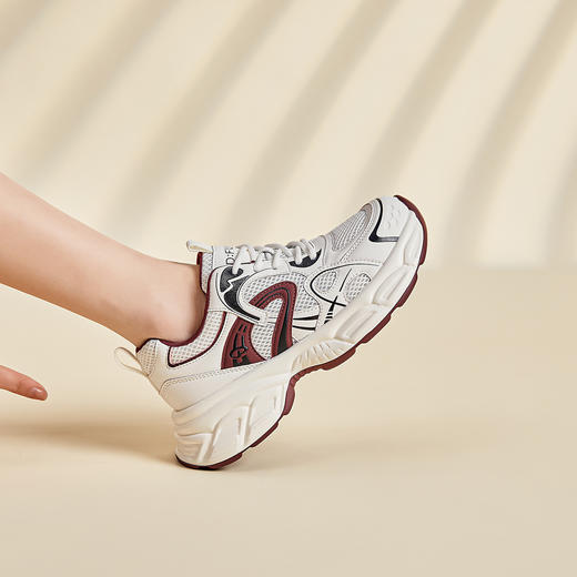 DFUSE迪芙斯2025春夏新款厚底老爹鞋百搭日常休闲运动跑步女款鞋DFD111206I 商品图11