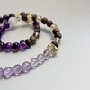 【普陀山】设计款紫超七水晶沉⾹手串  ⼼宁-流光双圈 商品缩略图1