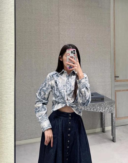 迪奥度假系列森林印花长袖衬衫（TM） 商品图1