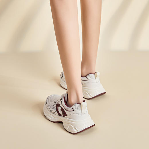 DFUSE迪芙斯2025春夏新款厚底老爹鞋百搭日常休闲运动跑步女款鞋DFD111206I 商品图12