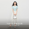 【周末秒杀】熙世界泡泡肌理感方领T恤女夏季2025年新款法式气质短袖正肩上衣 商品缩略图2
