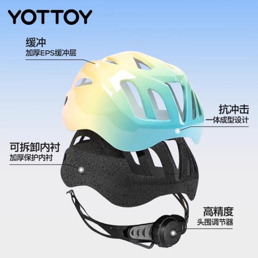 头盔【YOTTOY】儿童自行车骑行头盔轮滑护具溜冰鞋平衡滑板车青少年安全帽 商品图3