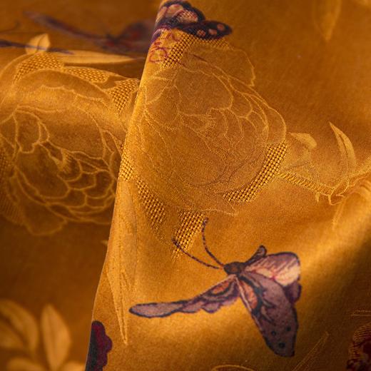 丁摩 重缎40姆米真丝香云纱花萝旗袍裙100桑蚕丝裙子背心裙连衣裙夏新款5ZF-140 商品图3