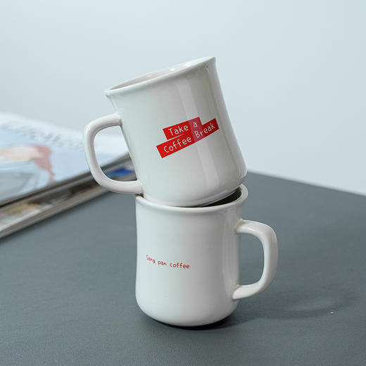 诚品定制周边 质感陶瓷马克杯咖啡杯单品美式拿铁杯 商品图3