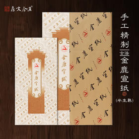 金鹿宣纸 I 四六尺整张纯手工书法国画创作手工半生熟宣纸
