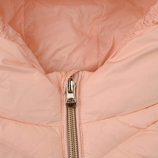 棉果果秋季新品女童粉色长款羽绒服M322102925604 商品图3