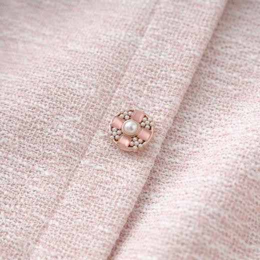 「高货wl」全新升级【铂金会员367/天猫489/差价122】(99416)洛诗琳时髦亮丝小香风连衣裙2025夏季法式假两件百褶裙 商品图2