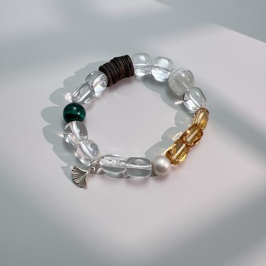 【普陀山】设计款白水晶奇楠沉⾹乍暖-薄雪  ⼿围14-14.5 商品图1