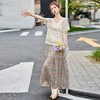 气质蕾丝镂空复古钉珠圆领波西米亚碎花裙三件套HANYUSHE2529 商品缩略图3