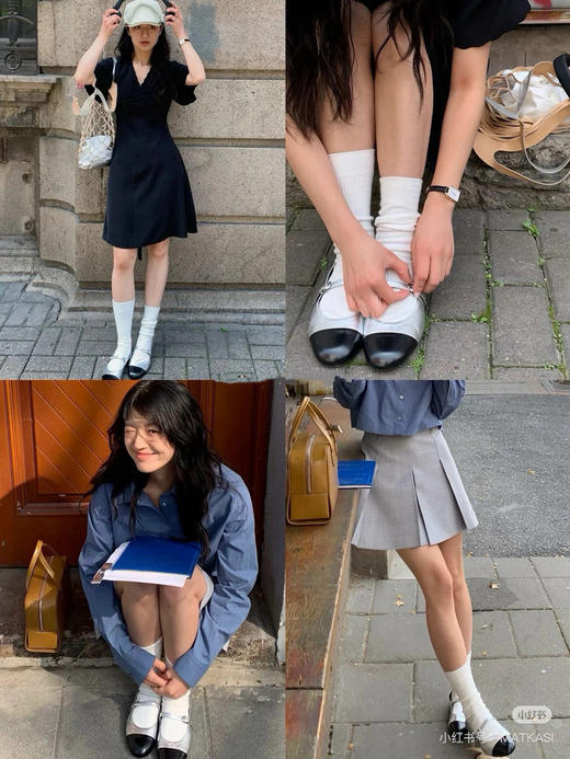 630压轴 玛丽珍 GE圆正无盒 会呼吸的气垫玛丽珍 双色单鞋 我穿37 商品图2