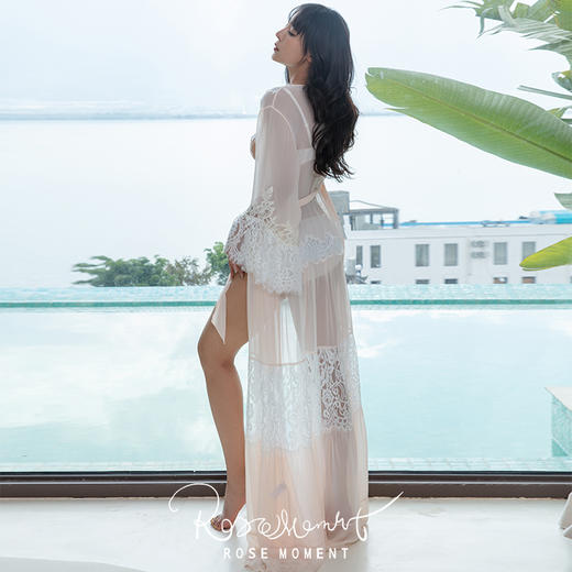 微透礼物送礼度假风乔其真丝长款沙滩睡袍 P250305 商品图5