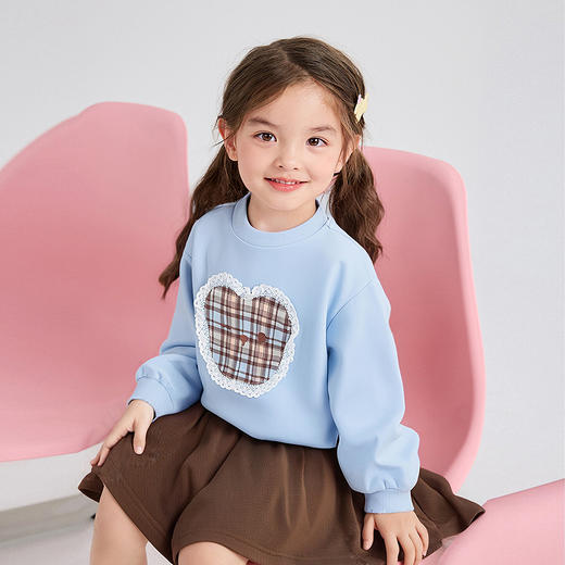 笛莎Deesha 童装女童卫衣2025秋新款女童可爱甜美小熊卫衣 商品图1