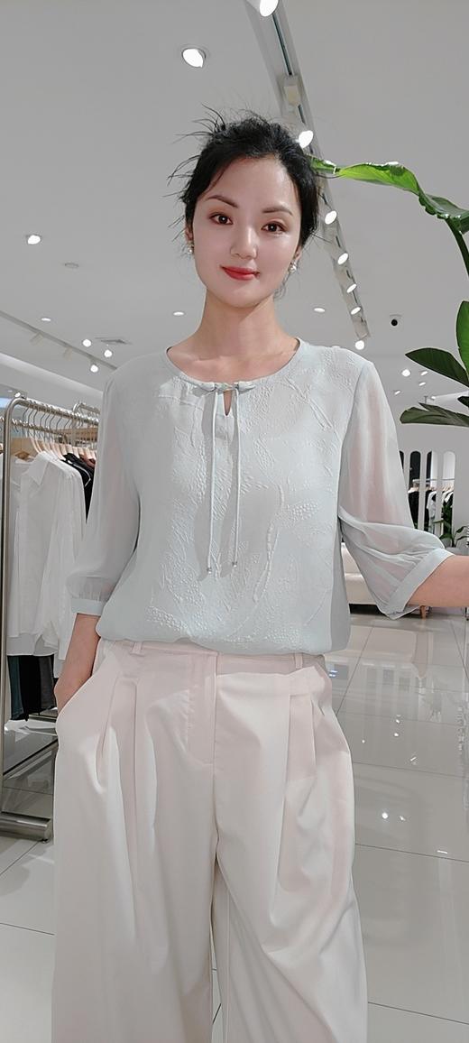 581098轻国风真丝上衣衬衫 商品图5