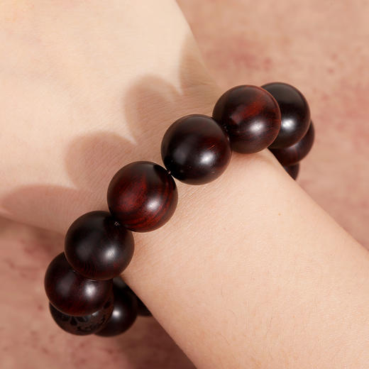 敦煌文创·【紫气东来】小叶紫檀素串手串 严选高油好料 纹理清晰 油脂丰富 材质细腻 商品图10