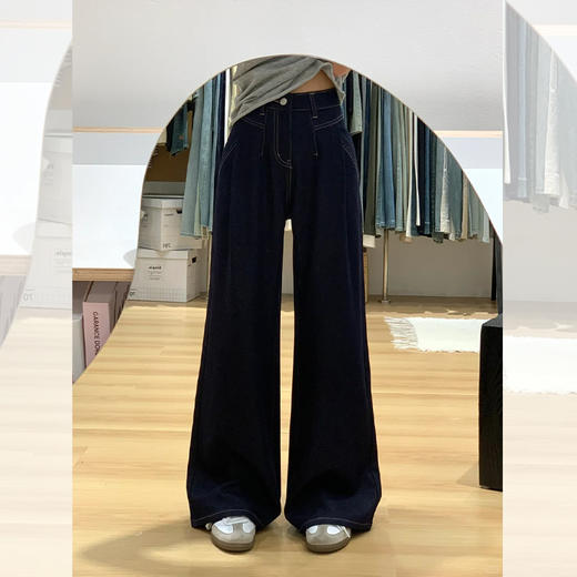<曾小咸推荐> 抗皱阔腿软牛仔裤 日常169.99/件 活动价129.99/件！！ 商品图0