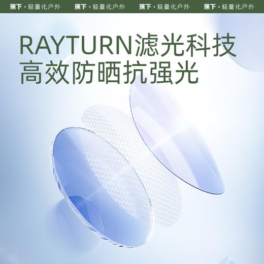 【蕉下方圆大框折叠墨镜FD421】气垫鼻托 适配各种鼻型 跑跳不滑落 商品图3
