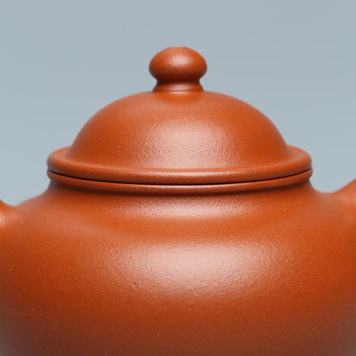 百年紫砂品牌铁画轩出品 小煤窑朱泥 朱泥莲子壶 商品图3