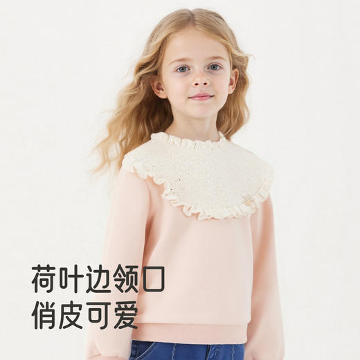 【商场同款】英氏儿童卫衣春秋保暖女童长袖上衣T恤百搭女宝衣服 商品图3